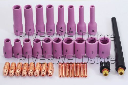 TIG KIT Alumina Nozzles Collet Bodies Back Cap Fit TIG WP SR PDA DB 9 20 25,36PK