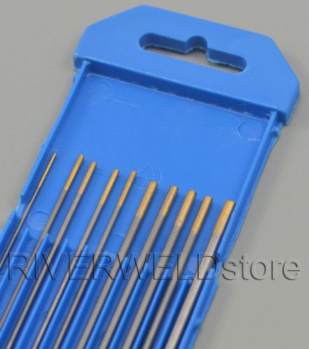 1.5% Lanthanated WL15 TIG Welding Tungsten Electrode Assorted Size 040&#034;~1/8,10PK