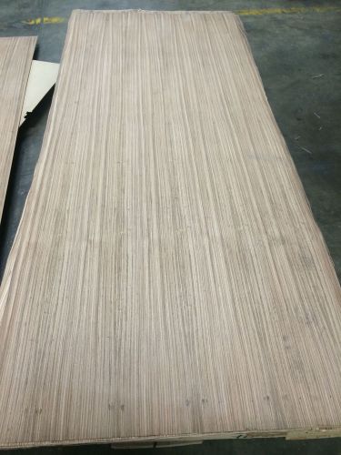 Wood veneer zebrawood 48x120 1pcs total 10mil paper backed &#034;exotic&#034; 588.2 for sale