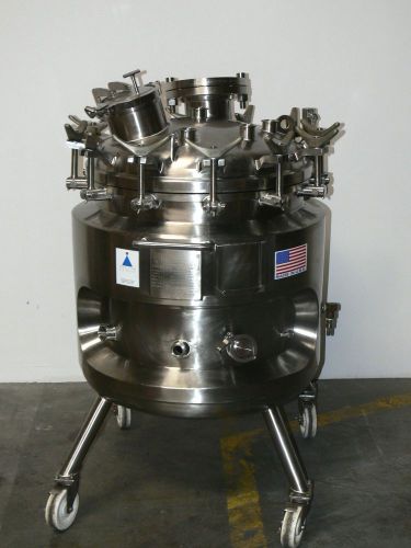 PRECISION 200 LITER BIO-REACTOR 316 STAINLESS STEEL  JACKETED PRESSURE VESSEL