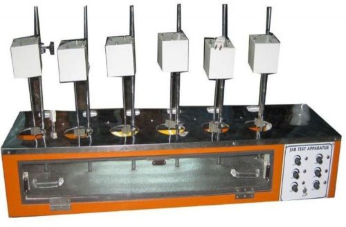 SIX JAR TEST APPARATUS STAINLESS STEEL Mfg. Ship to Worldwide