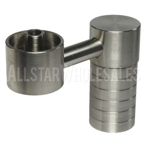 Domeless Titanium Nail Female Side Arm Fits 14mm 18mm GR2 Ti