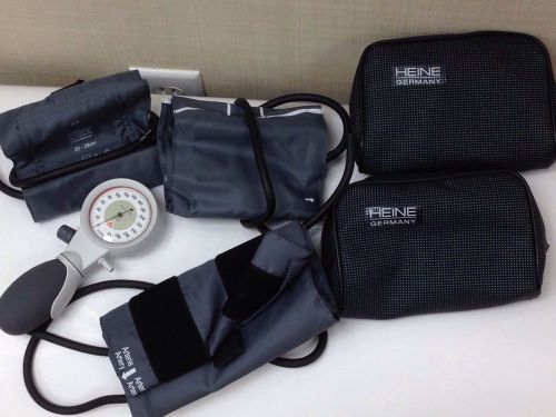 Heine Gamma Sphygmomanometer - handheld with 4 BP cuffs of various sizes