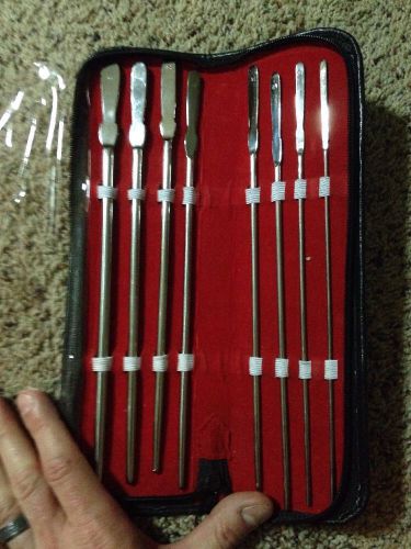 urethral sounds - Set Of 8 With Case