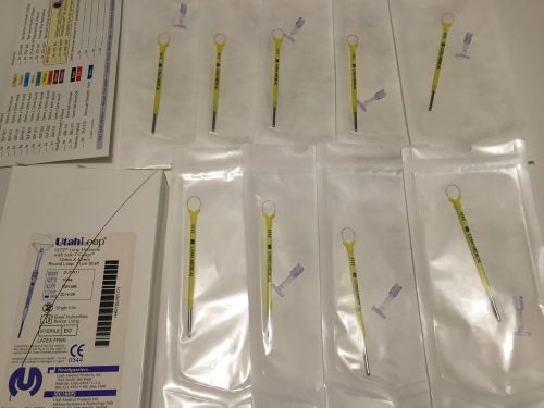 Lot of 9 ~ utah medical letz loop electrode 10mm x 10mm-ref dlp-s11 for sale
