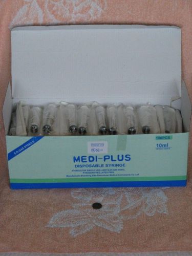 100 units syringes 10 ml Medical single sterile without needle luer slip cc lab!