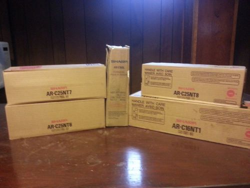 SHARP TONER LOT AR-C25NT7 AR-C25NT6 AR-C25NT8 AR-C16NT1 AR-C15SL NEW LOOK