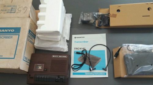 Sanyo memo scriber trc 4141 transcribing machine in box