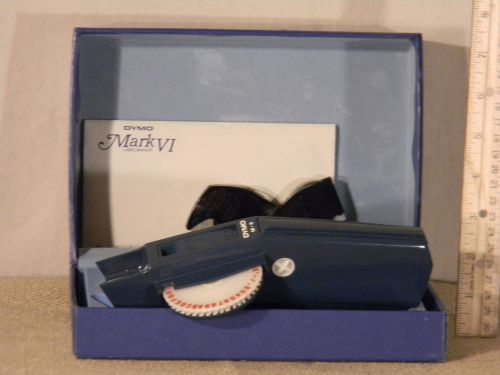 Dymo mark vi label maker in original box with 3 tape colors for sale