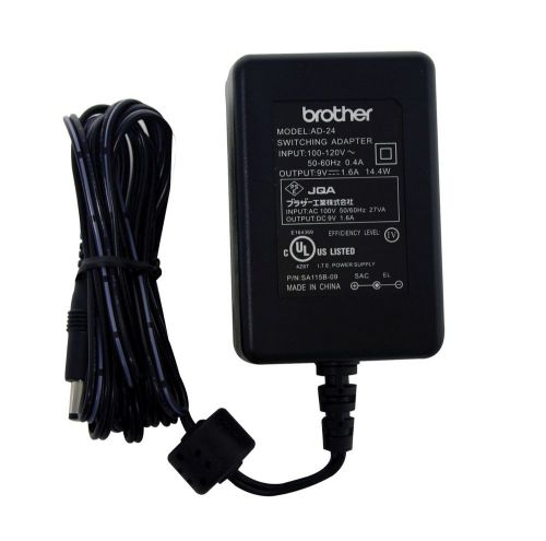 Genuine Brother Ac Adapter / AD24 / AD-24 / AD-24es fits PT-2700 &amp; PT-2730