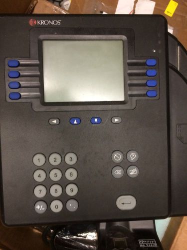 Kronos 4500 swipe time clock with biometric reader qty - 8 for sale