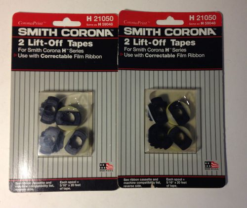 Two (2) Packages of Smith Corona Lift Off Tapes (2) H21050 H59048 NEW