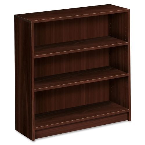 1870 Series Bookcase, Three-Shelf, 36w x 11-1/2d x 36-1/8h, Mahogany