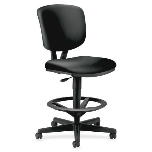 Hon volt leather task stool - leather black seat - leather - black frame for sale