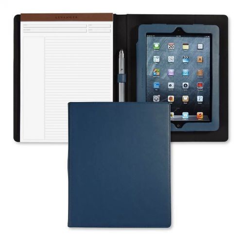 Levenger work &amp; play lpad folio-letter size-blue *unused* for sale