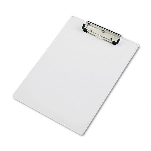 Saunders Acrylic Clipboard, 1/2&#034; Capacity, Holds 8-1/2w x 12h, Clear - SAU21565