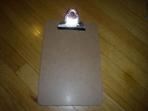 New 2PK Universal Hardboard Clipboard w/High-Capacity Clip, 1&#034; 6w x 9h UNV05610