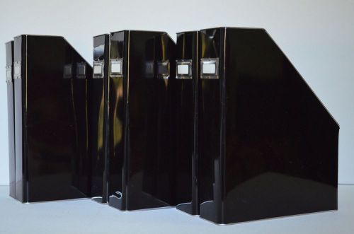 Lot of 6 Black, Metal Magazine Files