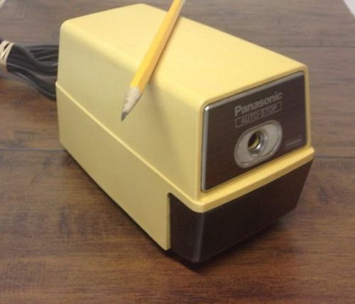 Panasonic Auto-Stop Electric Pencil Sharpener Model KP-100 Beige Super Sharp