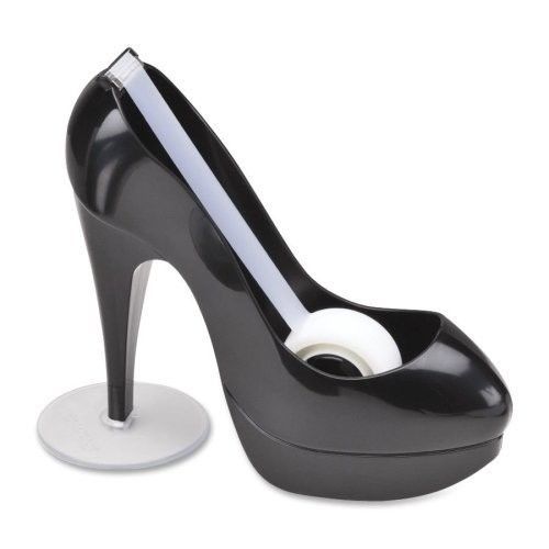 SCOTCH MAGIC - BLACK HIGH HEEL SHOE - TAPE DISPENSER with Scotch Magic Tape