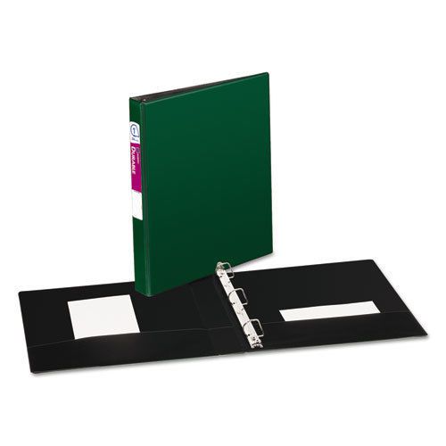 Durable Binder with Slant Rings, 1&#034; Capacity, Green