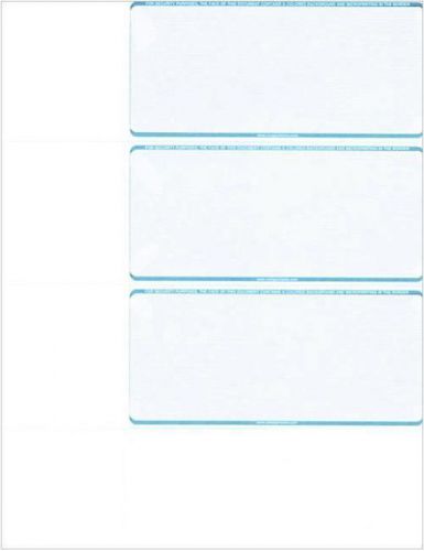 300 Blank Teal personal size checks + FREE iPhone/iPad App - Versacheck 3000