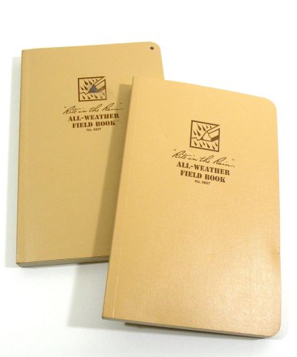 (2) Rite in the Rain All-Weather Field Books - No. 980T &amp; Spiral 3x5 book 946T