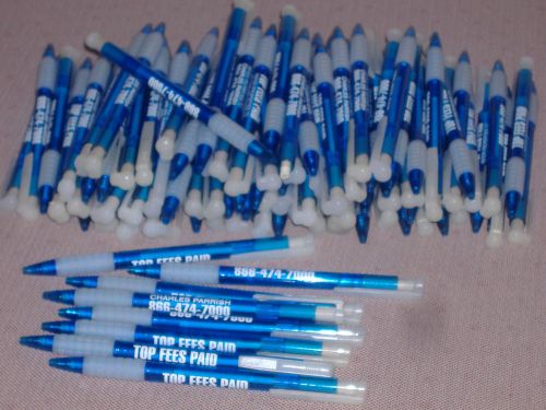 Lot of 100 Pens ballpoint retractable black ink