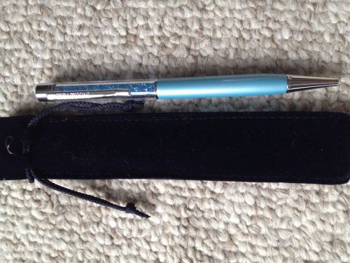 Swarovski Blue Crystal Ball Point Pen New