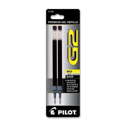 PILOT G2/01 Gel Retractable Refills BOLD 1mm  Black Ink 77289 (12)