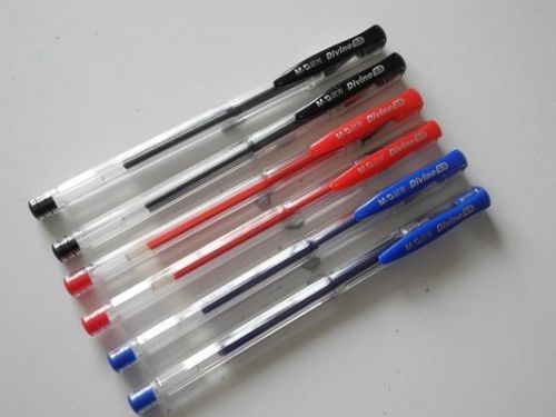 SHANGHAI GP-1720 6 pcs (2 black  + 2 blue + 2 red ink = 6 pcs)0.5mm GEL PEN