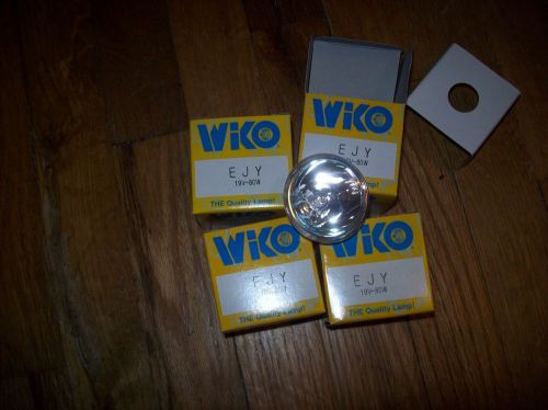 4 NOS EJY 19 V 80 WATT PROJECTOR LAMP/BULB WICO