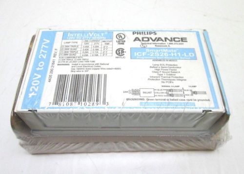 Philips advance smartmate icf-2s26-h1-ld intellivolt 26 watt cf ballast new for sale