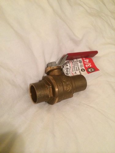 Plumbing Part 3/4&#034; Sweat Ball Valve Brand New