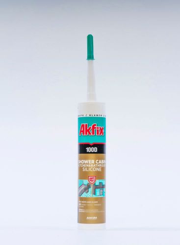 2-Pack Akfix 100D  RTV 100%  Kitchen Bathroom Silicone Sealant 10.5 oz - White