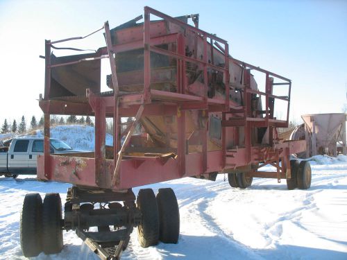 pioneer washplant 2.5 deck 4x14 spray bars on carrier spill shoots gold gravel