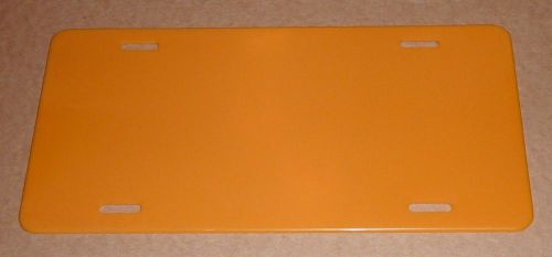 BLANK 6&#034;X12&#034; PLASTIC LICENSE TAG    ORANGE 100pcs