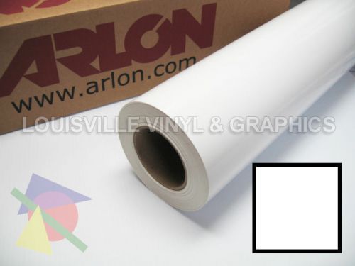 1 roll 24&#034; x 50yd white gloss arlon 5000 sign cutting vinyl for sale