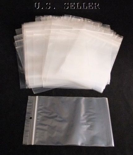 Self Locking 5x7 inch 2mil Plastic Storage Bags 500 Qty