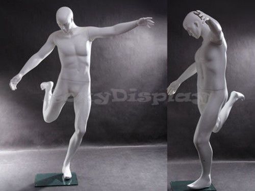 Male fiberglass soccer/football kicking style mannequin display #mz-tq1 for sale