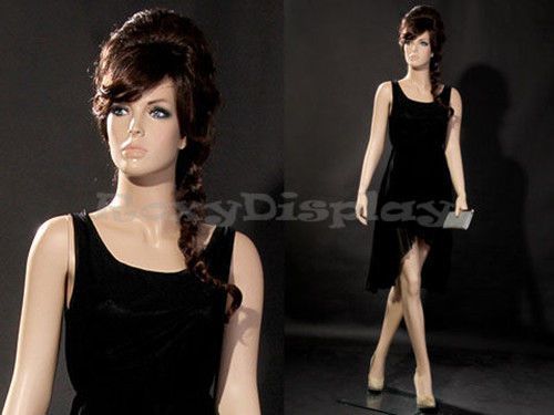 Female Fiberglass Mannequin With Pretty Face Elegant Pose #MZ-ZARA6