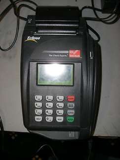 Verifone Eclipse Quartet Telecheck Terminal with PS