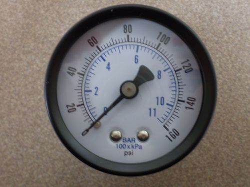 Pressure gauge 1/4&#034; npt by la-man pn g50-10-01 new! for sale