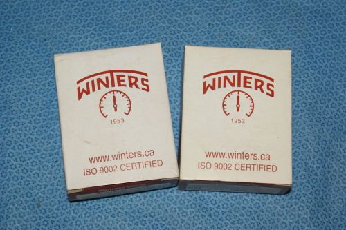 PAIR OF WINTERS 2.5&#034; GAUGE 1/4&#034;NPT 0-30 PSI/KPA