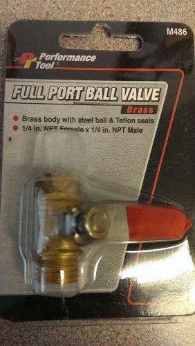 PERFORMANCE TOOL 1/4&#034; NPT FULL PORT AIR BALL VALVE M486