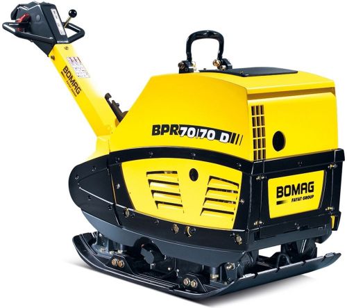 Bomag BPR 70/70 Diesel/E-Start Vibratory Plate 27.6&#034; Pad,1276Lbs,15736Lbs Force