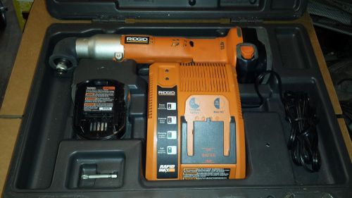 RIDGID R82233 12V CORDLESS 1/4&#034; REVERSIBLE RIGHT ANGLE DRILL IMPACT DRIVER TOOL