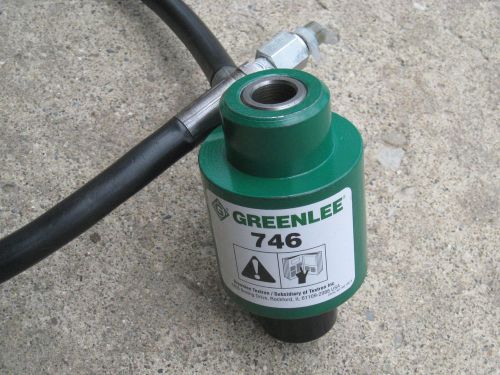 Greenlee 746 ram hydraulic knockout for 767 hydraulic hand pump for sale