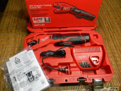 ***** Milwaukee 12Volt Cordless Copper Tubing Cutter # 247-21 (Brand New)*****