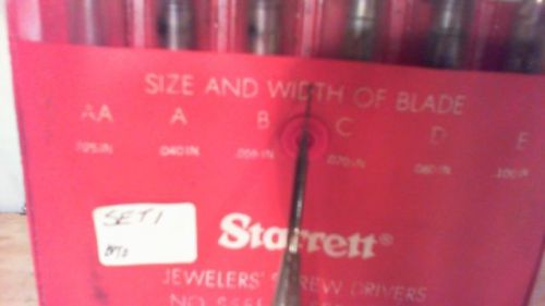 STARRETT JEWELERS SCREWDRIVER SET